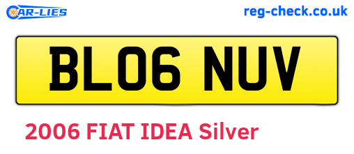 BL06NUV are the vehicle registration plates.