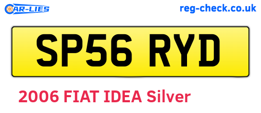 SP56RYD are the vehicle registration plates.