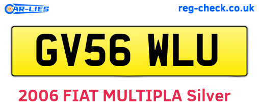 GV56WLU are the vehicle registration plates.