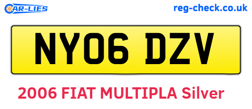 NY06DZV are the vehicle registration plates.