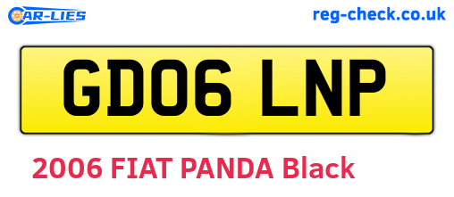 GD06LNP are the vehicle registration plates.