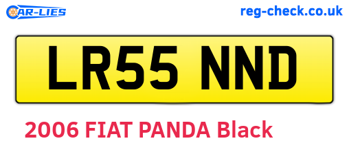 LR55NND are the vehicle registration plates.