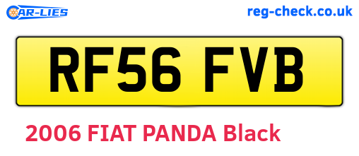RF56FVB are the vehicle registration plates.