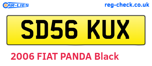 SD56KUX are the vehicle registration plates.