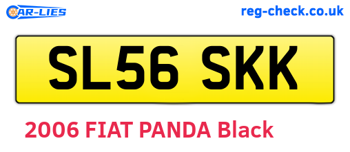 SL56SKK are the vehicle registration plates.