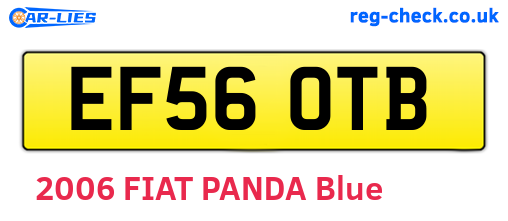 EF56OTB are the vehicle registration plates.