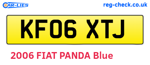 KF06XTJ are the vehicle registration plates.