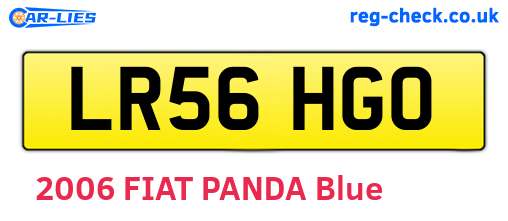 LR56HGO are the vehicle registration plates.