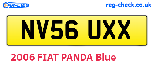 NV56UXX are the vehicle registration plates.
