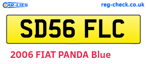 SD56FLC are the vehicle registration plates.