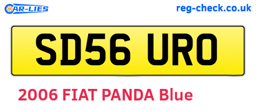 SD56URO are the vehicle registration plates.