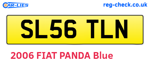 SL56TLN are the vehicle registration plates.
