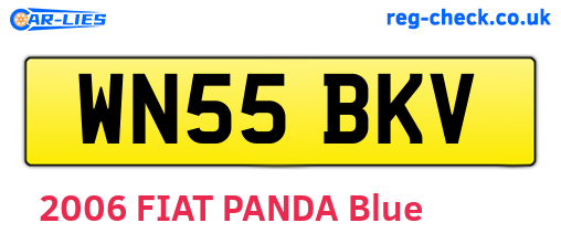 WN55BKV are the vehicle registration plates.
