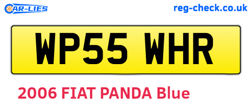 WP55WHR are the vehicle registration plates.