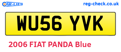 WU56YVK are the vehicle registration plates.