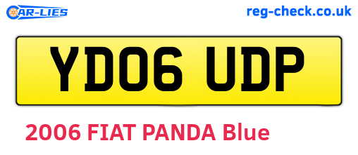 YD06UDP are the vehicle registration plates.