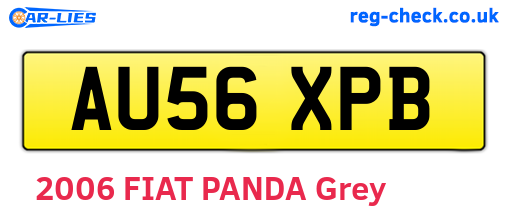 AU56XPB are the vehicle registration plates.