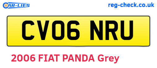 CV06NRU are the vehicle registration plates.