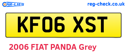 KF06XST are the vehicle registration plates.