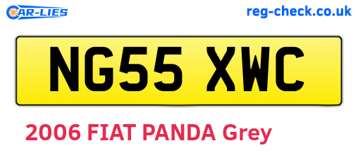 NG55XWC are the vehicle registration plates.