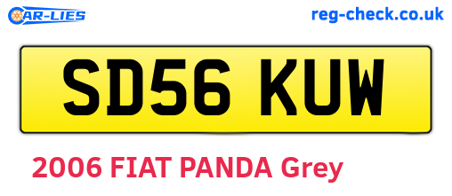 SD56KUW are the vehicle registration plates.