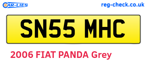 SN55MHC are the vehicle registration plates.
