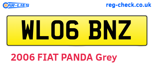 WL06BNZ are the vehicle registration plates.