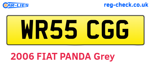 WR55CGG are the vehicle registration plates.