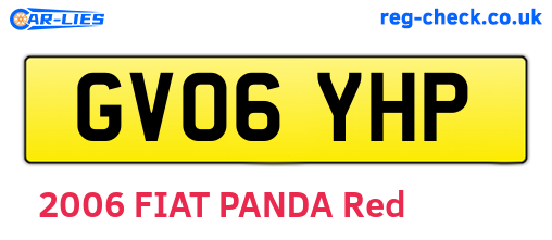 GV06YHP are the vehicle registration plates.