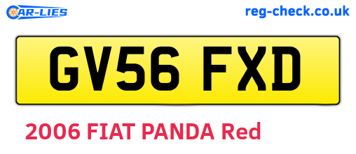 GV56FXD are the vehicle registration plates.