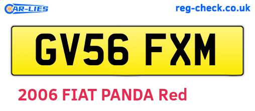 GV56FXM are the vehicle registration plates.