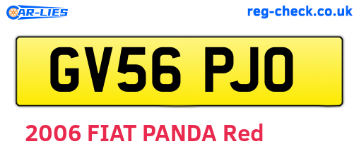 GV56PJO are the vehicle registration plates.