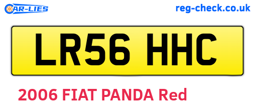 LR56HHC are the vehicle registration plates.