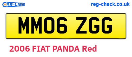 MM06ZGG are the vehicle registration plates.