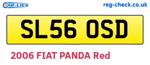 SL56OSD are the vehicle registration plates.