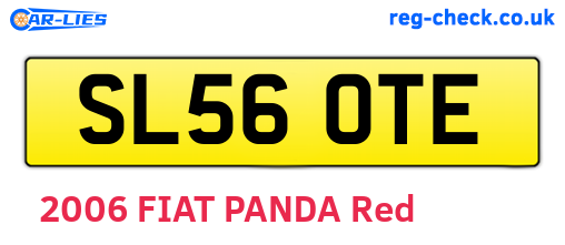 SL56OTE are the vehicle registration plates.