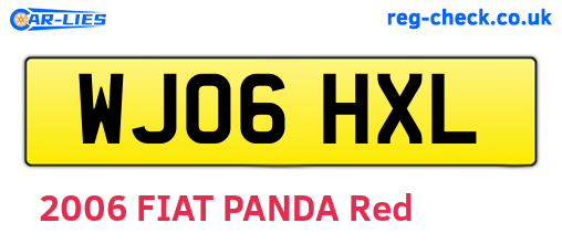 WJ06HXL are the vehicle registration plates.