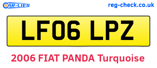 LF06LPZ are the vehicle registration plates.