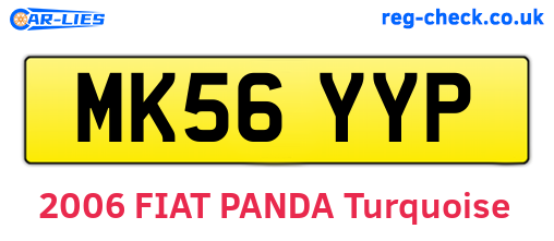 MK56YYP are the vehicle registration plates.