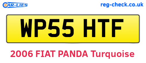 WP55HTF are the vehicle registration plates.