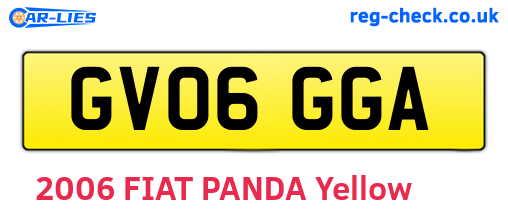 GV06GGA are the vehicle registration plates.