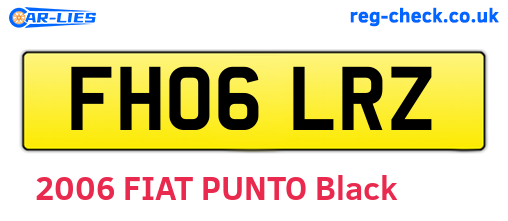 FH06LRZ are the vehicle registration plates.