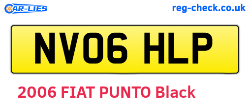 NV06HLP are the vehicle registration plates.