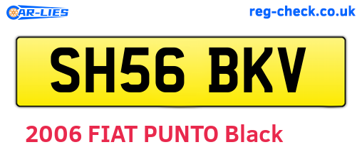 SH56BKV are the vehicle registration plates.