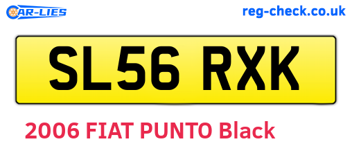 SL56RXK are the vehicle registration plates.