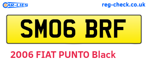 SM06BRF are the vehicle registration plates.
