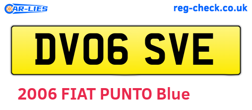 DV06SVE are the vehicle registration plates.