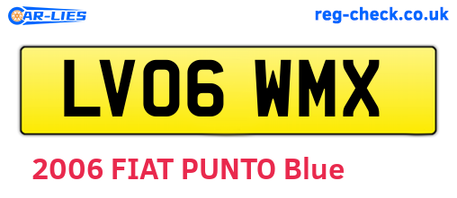 LV06WMX are the vehicle registration plates.