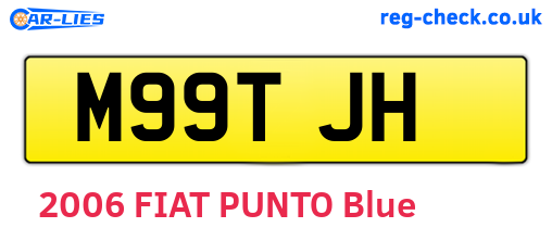 M99TJH are the vehicle registration plates.