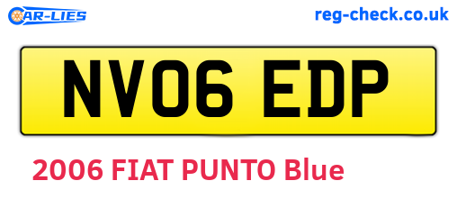 NV06EDP are the vehicle registration plates.